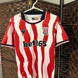 Stoke City Red & White Home Football Shirt - MACARON